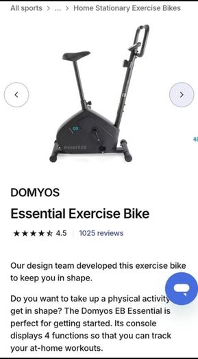 exercise bike like new