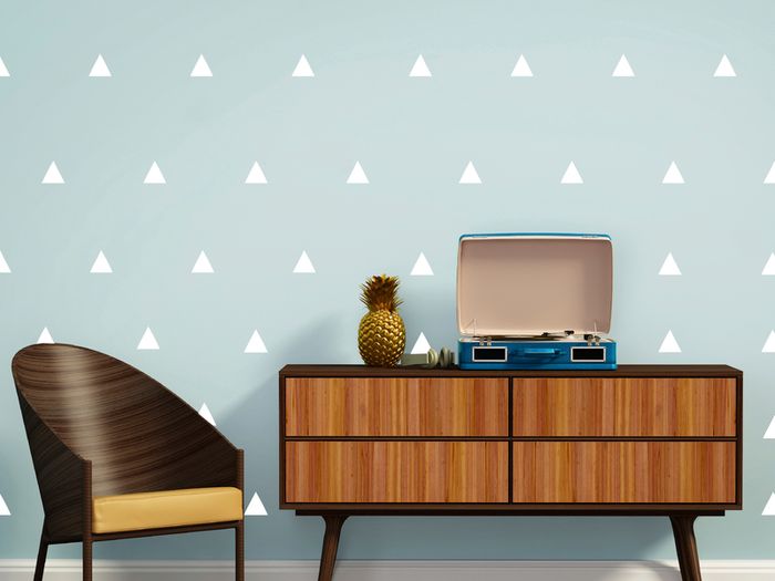 Triangle Wall Stickers, Triangle Wallpaper, Triangle Pattern, Wall decals