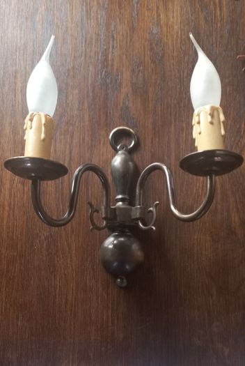 Antique French wall lights/sconces set of 3 working