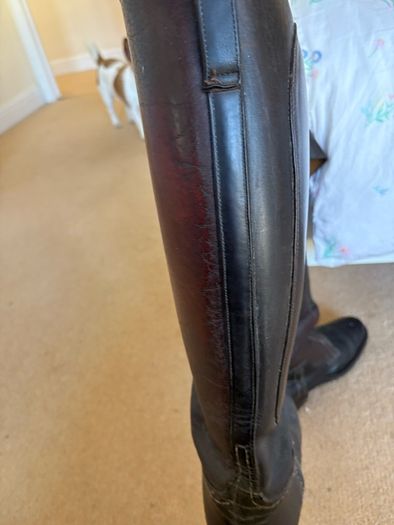 Leather Polo Boots Front Closing Size 40.5