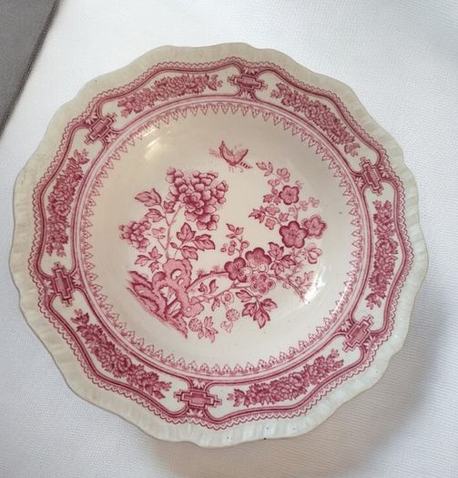 Vintage Masons Manchu Pink Red Ironstone Service 31 Pieces Mint Condition