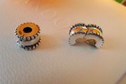 New genuine pandora sterling silver charm clips