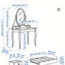 IKEA vanity dressing table and chair Image 6