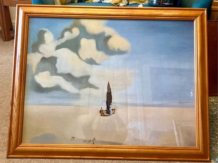 Large framed Salvador Dali print