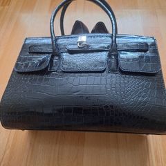 Hand Bag/Croc Black Grab Bag .. Price Drop