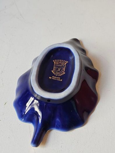 Vintage Limoges Cobalt Blue Decorative Ornaments