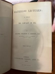 1874 Waterloo lectures book