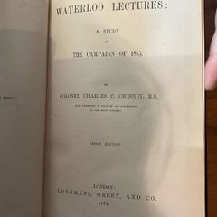 1874 Waterloo lectures book