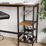 New Industrial Bar Dining Table With Shelves - FREE P&P Image 3