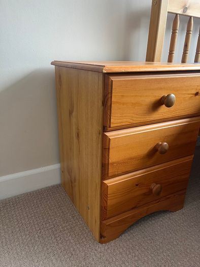 3 x drawer pine locker