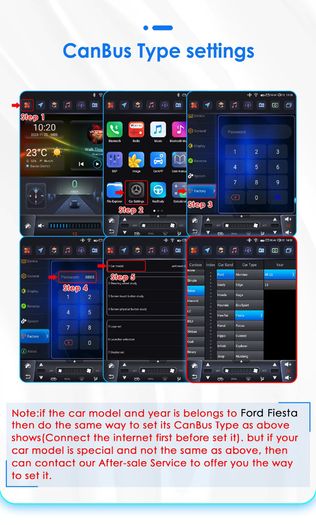 2Din Android 14 Car Multimedia Player for Ford Fiesta MK7 2009-2016 GPS Carplay Auto 4G AI Intelligent Screen Autoradio 360 Cam