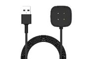 For Fitbit Sense &amp; Versa 3 Magnetic Charging Cable Black