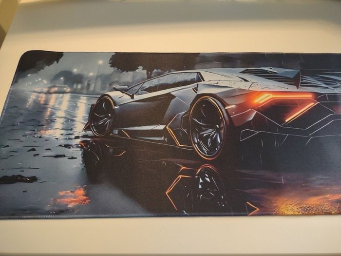 gaming mat pad with racing car free viewing