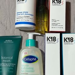 K18, hair Aveda, cetaphil new