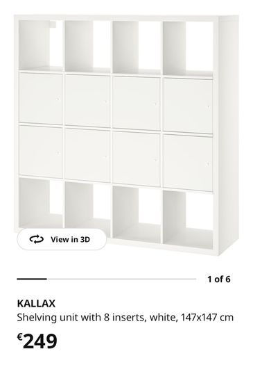 Ikea Kallax storage unit