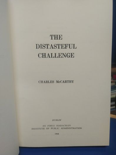 The Distasteful Challenge - Charles McCarthy