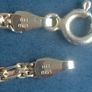 14ct solid gold Italian Figaro chain necklace 4.72g Image 5