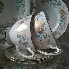 Coalport Four Place Strange Orchid