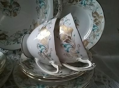 Coalport Four Place Strange Orchid