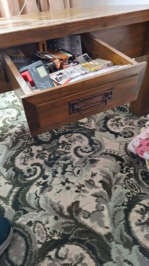 Solid wood coffee table