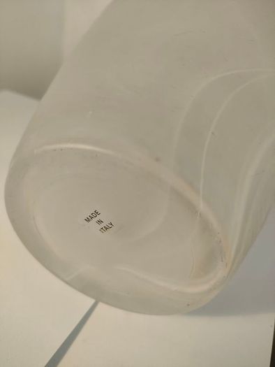 Large Italian glass amphora vase