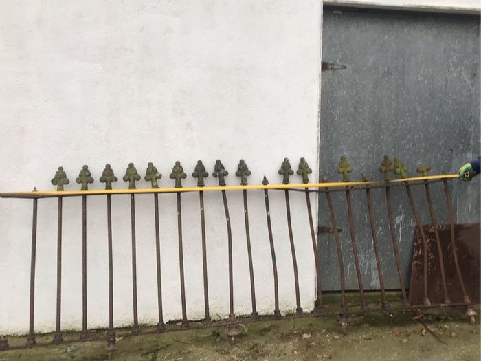 Iron antique railings fencing