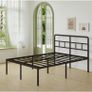 King Size Bed Frame 5ft with Curved Headboard, Heavy Duty Image 8