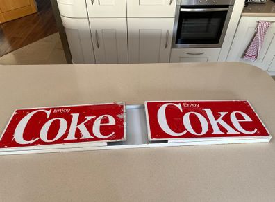 Coca Cola Coke Metal Sign Two Signs Available