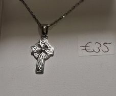 silver chain and pendant