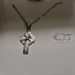 silver chain and pendant