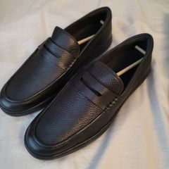 Boston Black Leather Moccassins