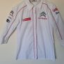Citroen racing embroidered shirt size small ptp 19" white in like new condition Image 6