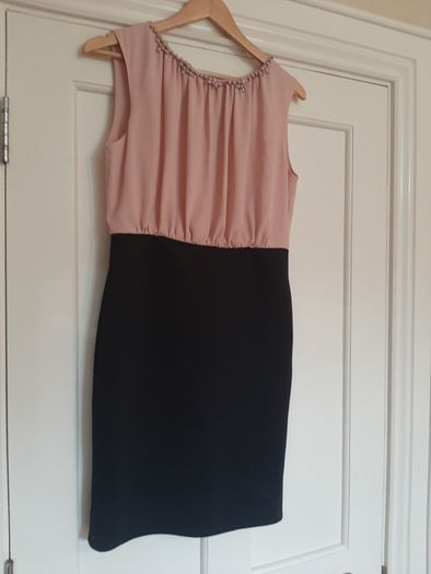 Pink Black Dress - Dorothy Perkins Size 12