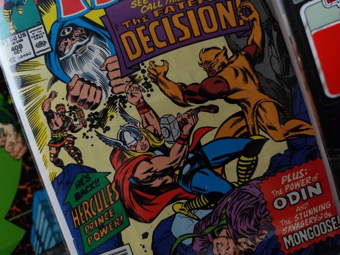 The Mighty Thor ! Issue #408 ! Eric Masterson Merges with Thor ! Copper Age Comic from 1989 ! by Marvel !