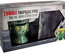 Zombie Eggpocalypse Egg Cup, Spoon and Toast Cutter Breakfast Set (Brand New & Unopened)