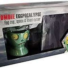 Zombie Eggpocalypse Egg Cup, Spoon and Toast Cutter Breakfast Set (Brand New & Unopened)