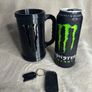 Monster Energy Can Holder Mug with Keychain | Gamer Desk Accessory Image 7