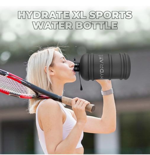 Brand New HYDRATE 2.2L Water Bottle with Easy Drink Cap,