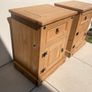 Bedside Lockers x 2 - Pine Image 5