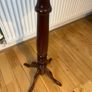 Solid maghoney plant stand. 34in high x 13in diameter Image 3