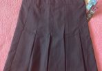 Kids Uniform Black Pleated Skirt Back to School
