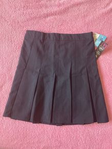 Kids Uniform Black Pleated Skirt Back to School