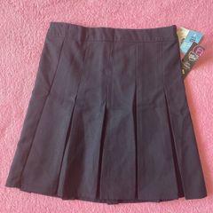 Kids Uniform Black Pleated Skirt Back to School