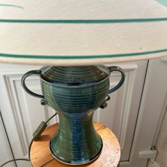 Studio Pottery Lamp and shade/ Stoneware Jackson