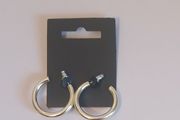 Pilgrim Danish Design Silver Tone Chunky Open Hoop Earrings Classic New CAN POST