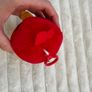 Angry Birds Plush Backpack Clip Red Bird approx. 10 cm. Used Please see photos Image 9