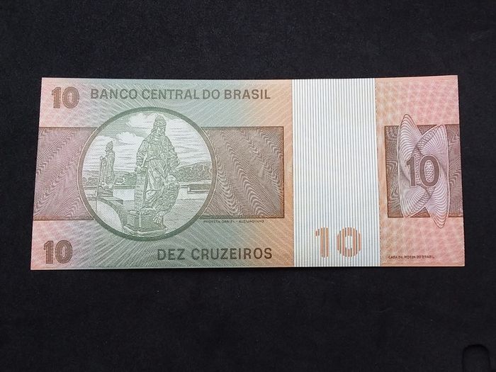 Banco Central Do Brasil : 10 Cruzeiros Banknote , 1970 - 1980
