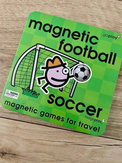Magnetic Soccer travel game tin