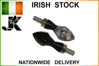 Mini Eye Led Motorcycle Indicators - Black