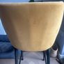 Pair of yellow bar stools Image 2